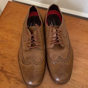 Rockport Tan Leather Oxford Wingtip Oxford Shoe Men Size 7